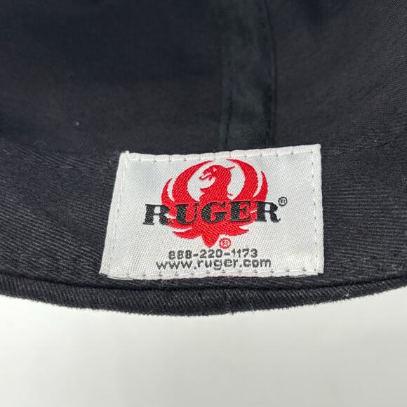 Ruger Firearms LCP Black Baseball Cap Shooting Hat Embroidered Logo Strapback - Picture 7 of 7